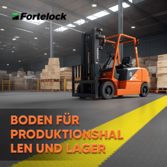 Maximale Widerstandsfähigkeit und Effizienz: Fortelock PVC-Fliesen – Bodenbelag für Produktions- und Lagerhallen