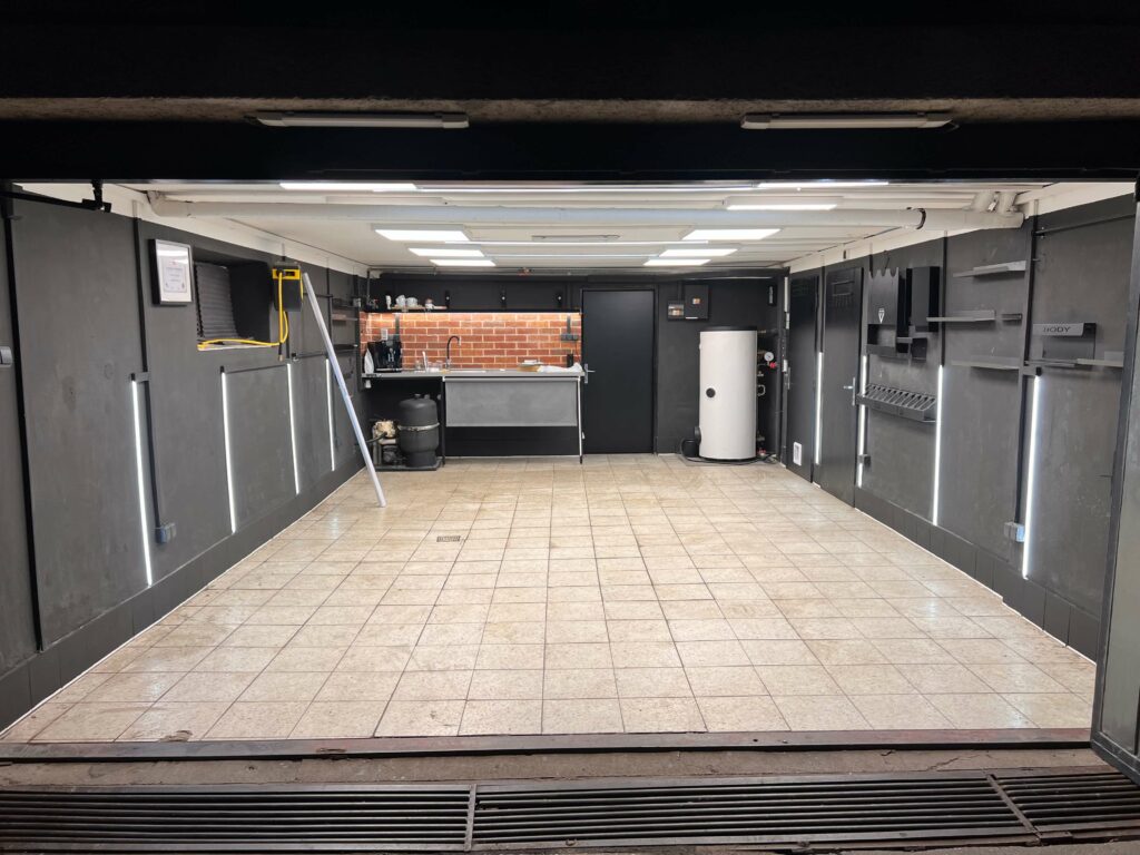 Garage vorher und nachher